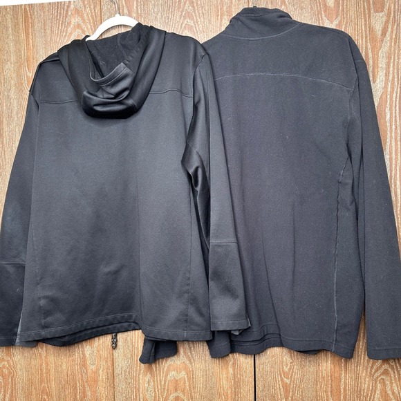 The North Face 2pc Lightweight Fleece Fall Outerwear Mens XXL Black Zip Pullover - Picture 6 of 8